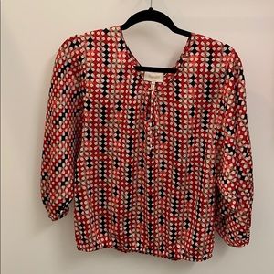 Laundry by Shelli Segal Peasant top Size 6